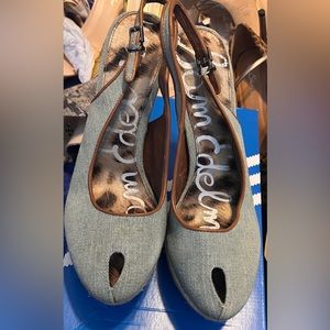 Sam Edelman denim sling back